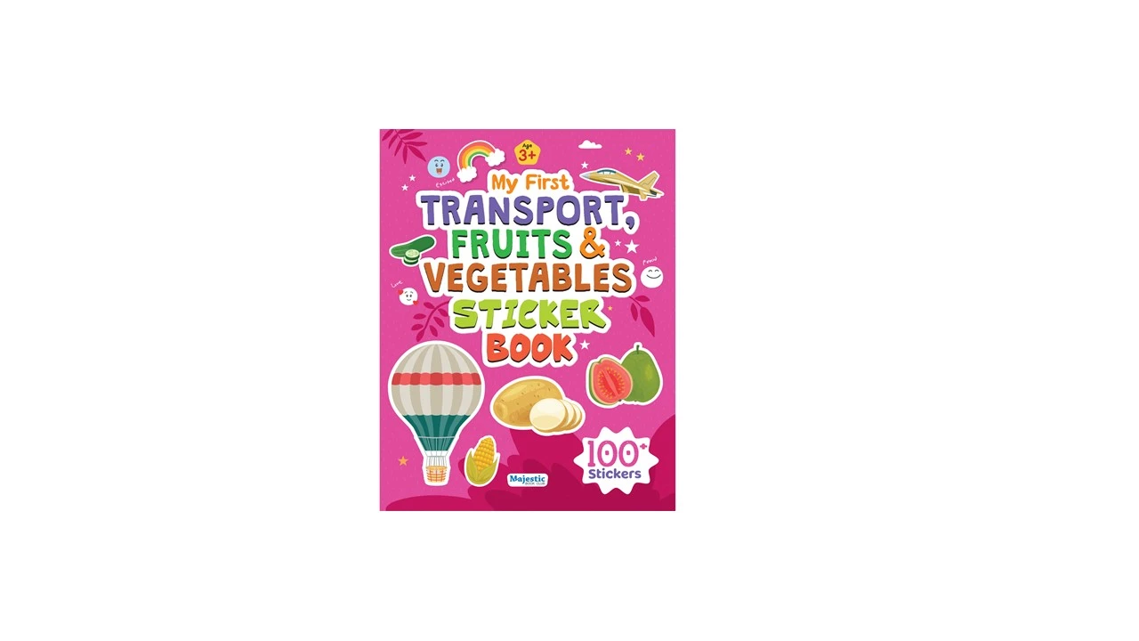 TRANSPORT FRUITS & VEGETABLES STICKER BOOKS