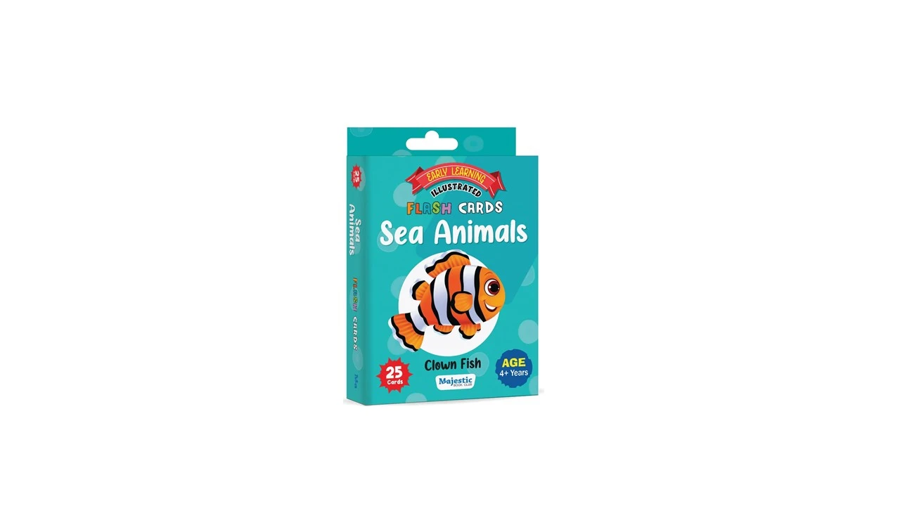 FLASH CARD SEA ANIMALS (BT)