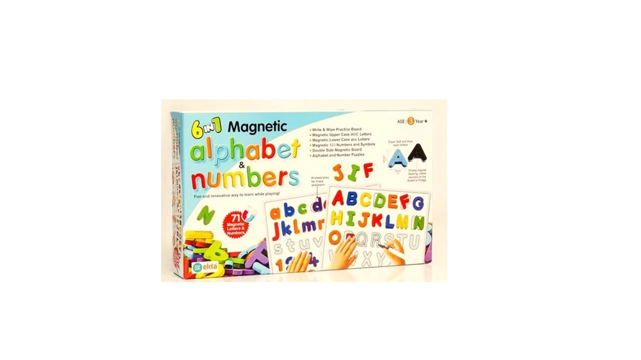 6 IN 1 ALPHABET & NUMBER MAGNETIC