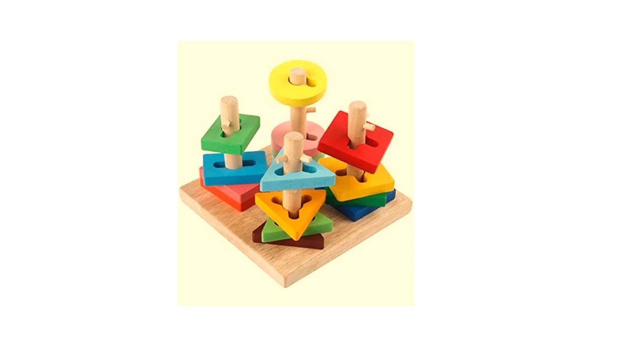 WOODEN SHAPE COLOR SORTING