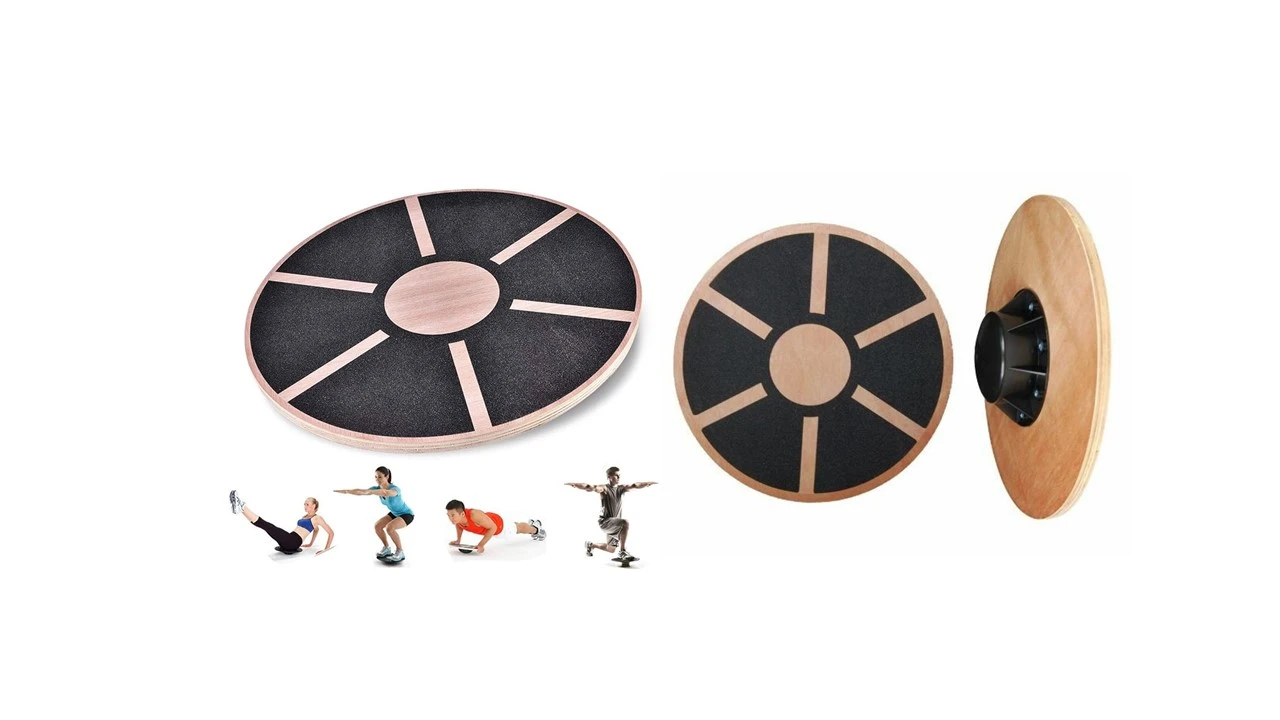 WOODEN BLACK BALANCE BOARD