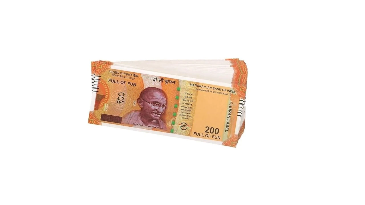 PAPER DUMMY 200 RUPEES NOTE