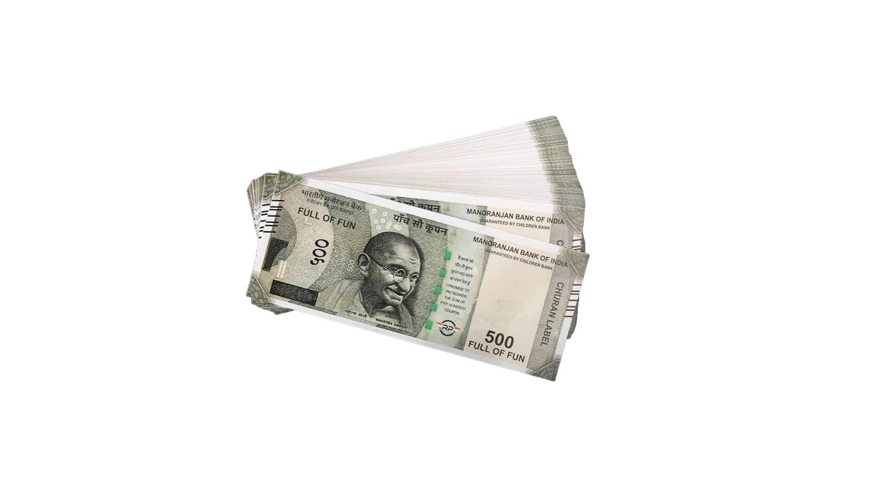 PAPER DUMMY 500 RUPEES NOTE
